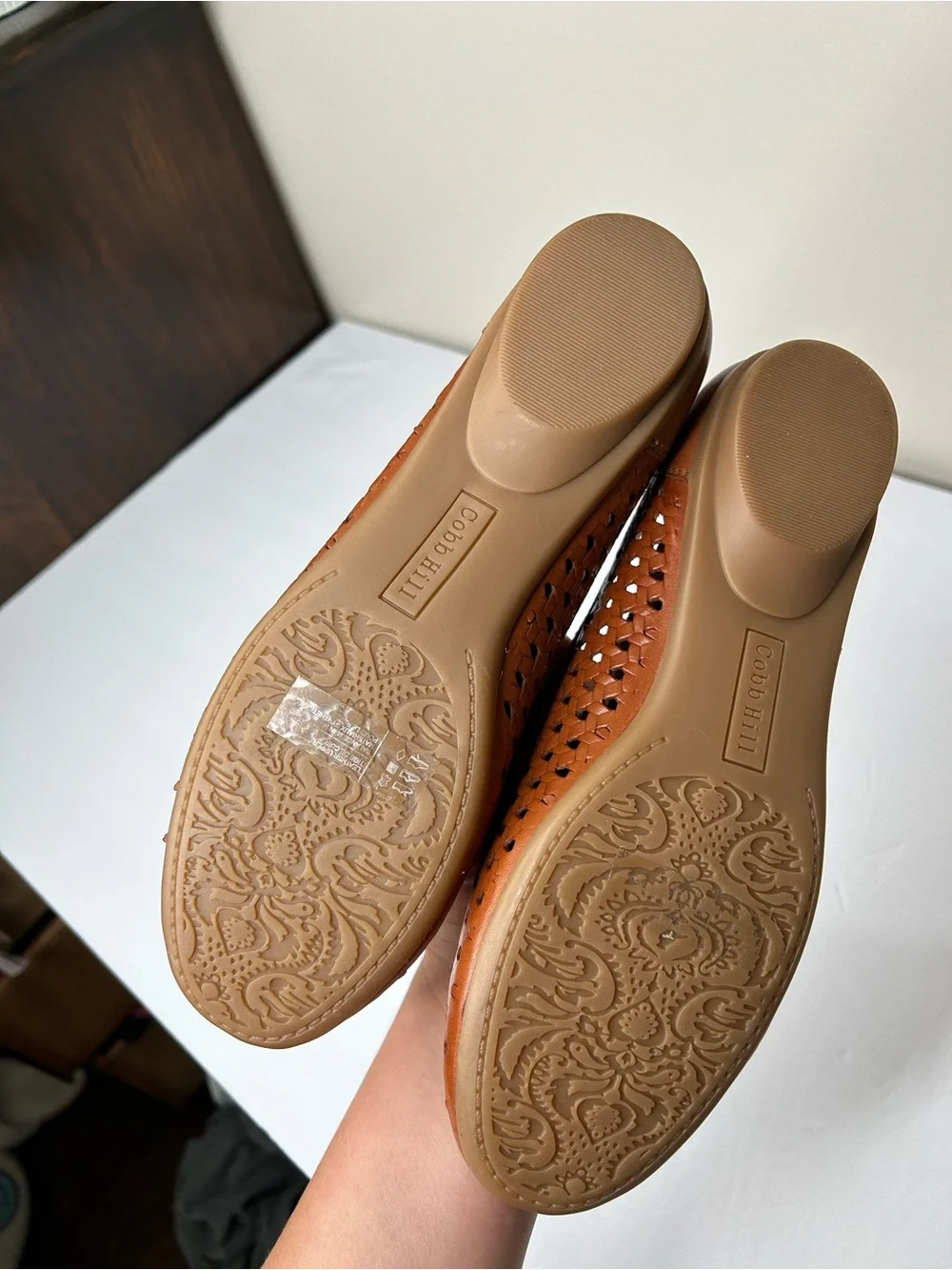 Cobb Hill by New Balance Maiika woven leather flats 7.5